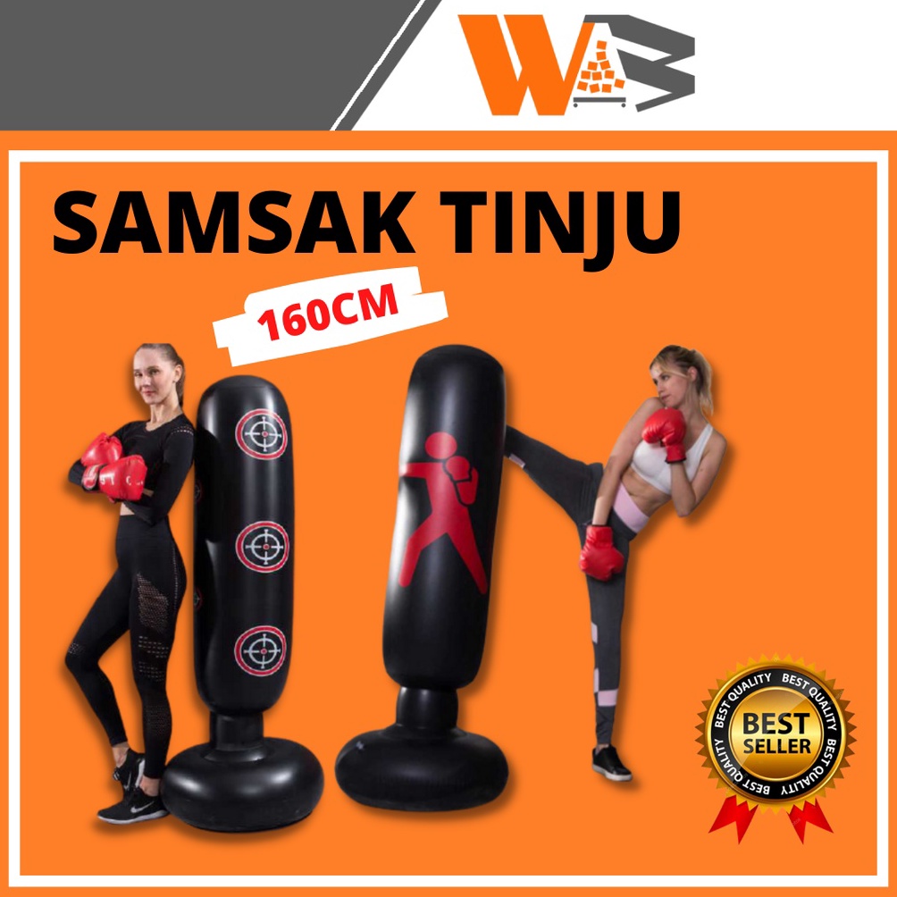 KODE M4C Samsak Tinju Berdiri Latihan Taekwondo Karate Alat Latihan Teknik Tendangan dan Pukulan Ana