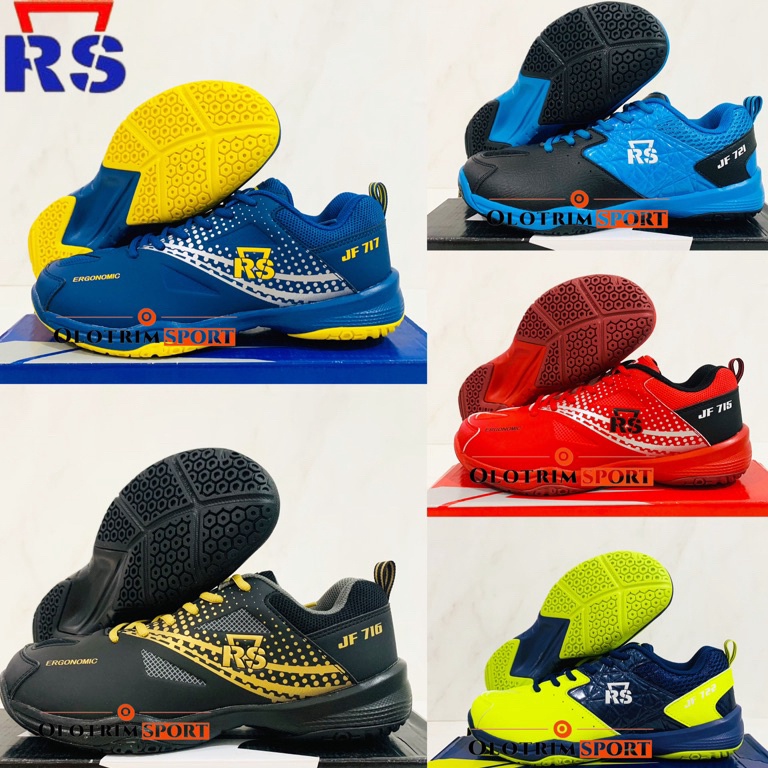 ART E66W Sepatu Badminton RS JF Jeffer 713 715 716 717 721 722 723 Original