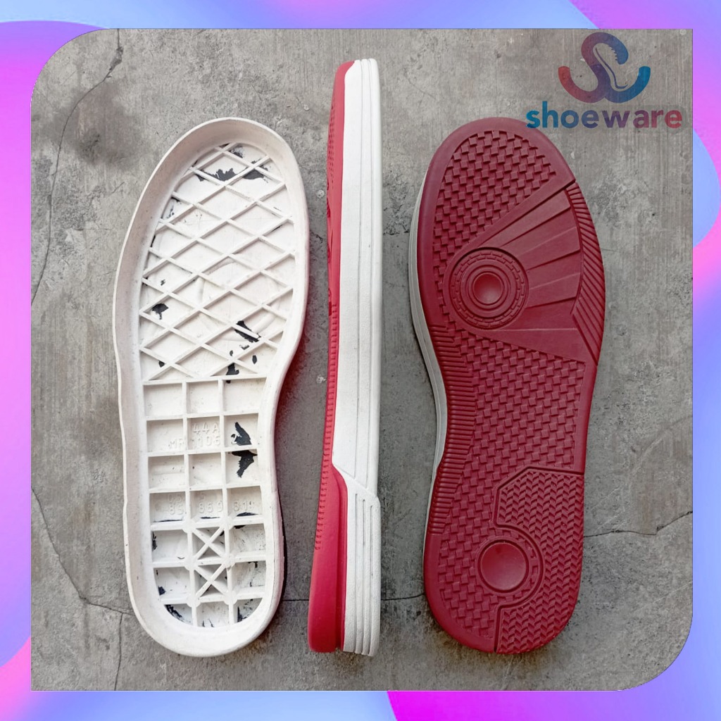 Outsole Sepatu Outsol Sneakers Aji Rubber Sol Size 44