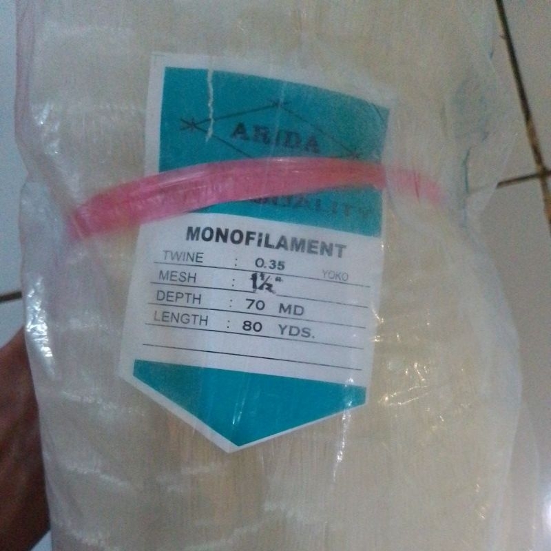 JARING IKAN ARIDA 1½ INCH 0.35 70MD/80YDS YOKO JARING ARIDA