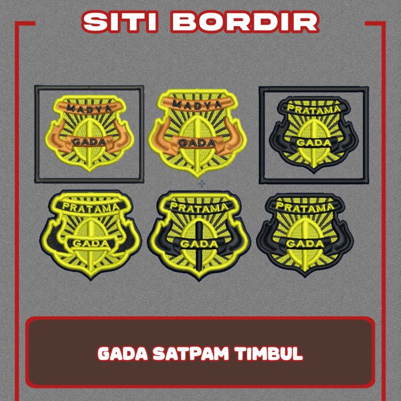 [TIMBUL] BORDIR GADA MADYA/PRATAMA.