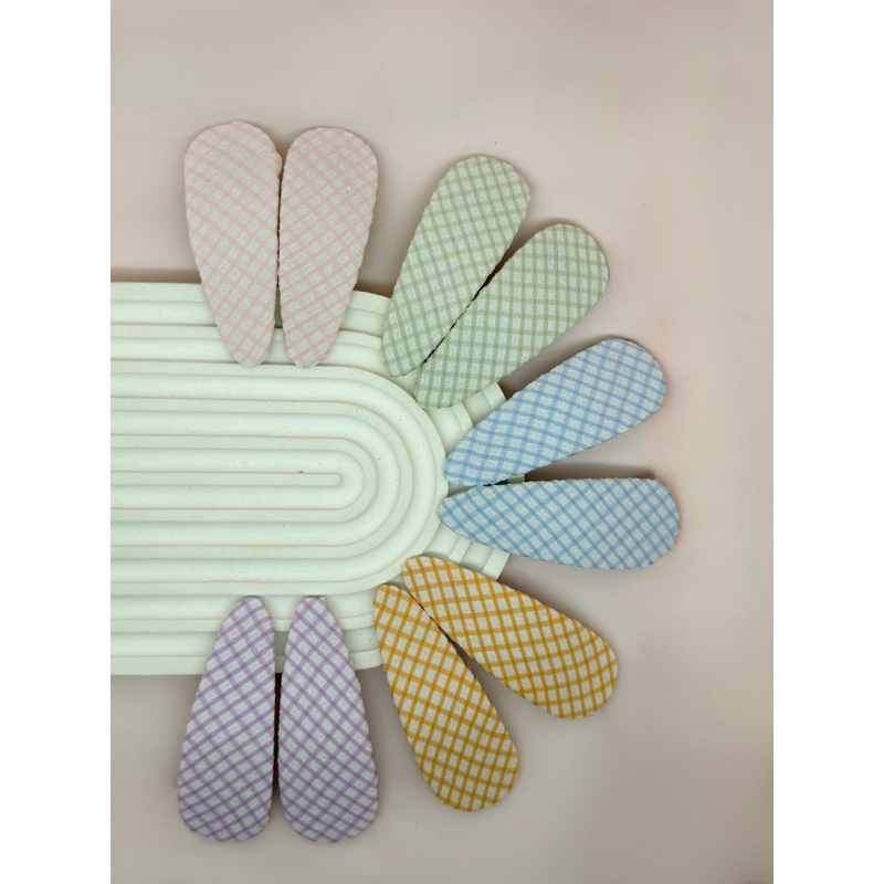 Jepit rambut kotak-kotak korea simple jepit rambut motif kotak jepit rambut korea simple