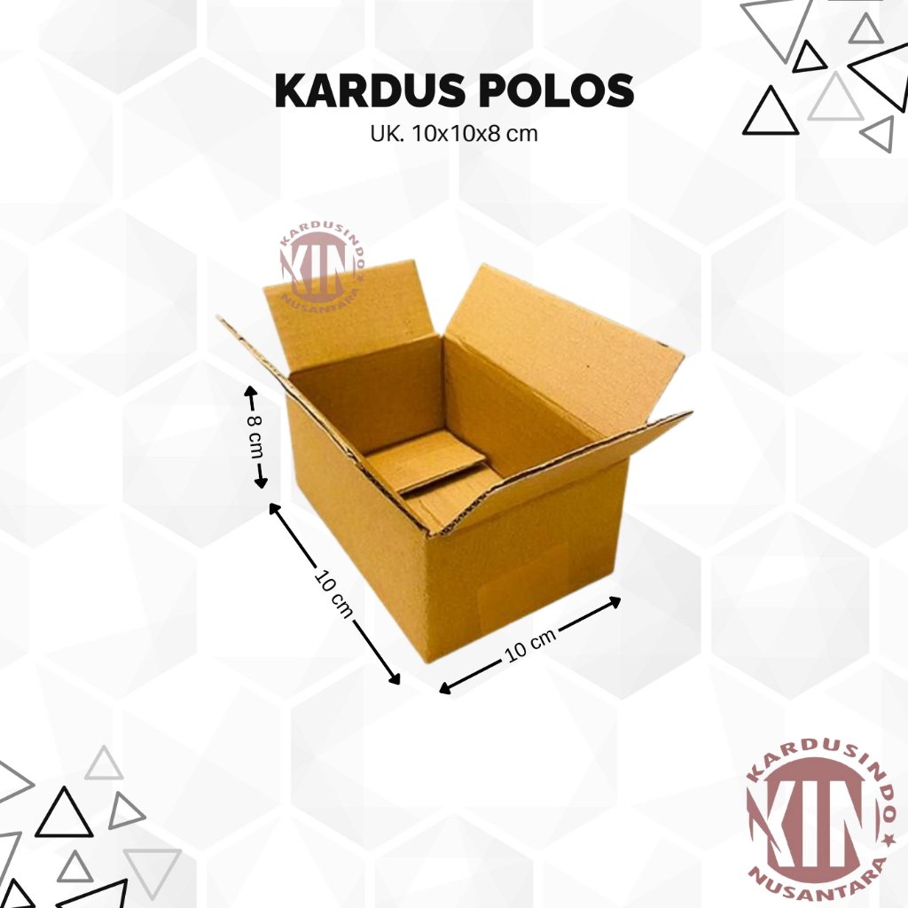 

kardus box polos baru uk 10x10x8 cm