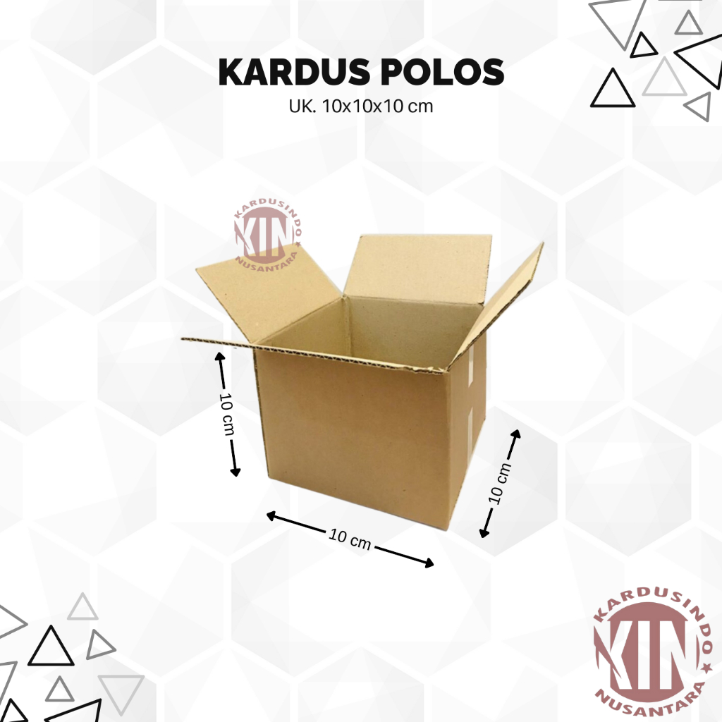 

kardus box polos baru uk 10x10x10 cm