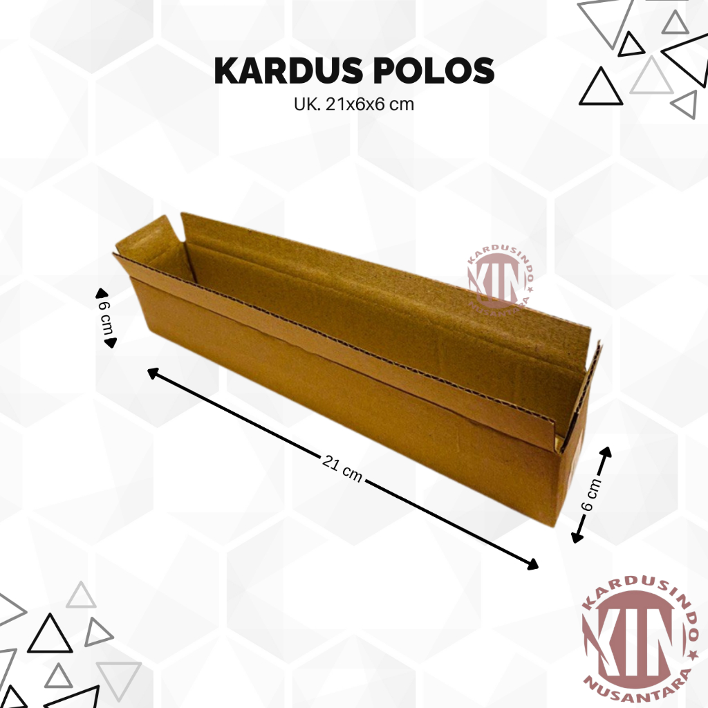 

kardus box polos baru uk 21x6x6 cm