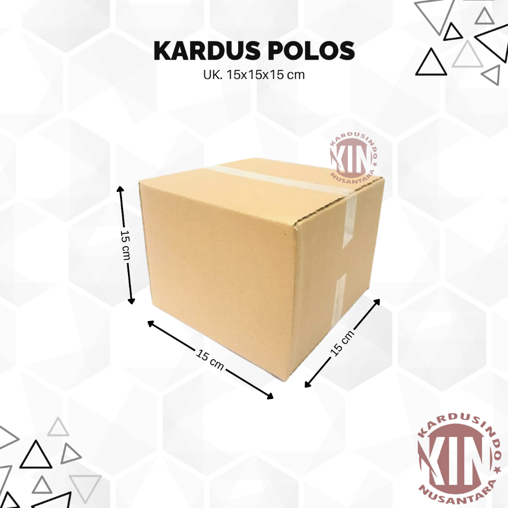 

kardus box polos baru uk 15x15x15 cm