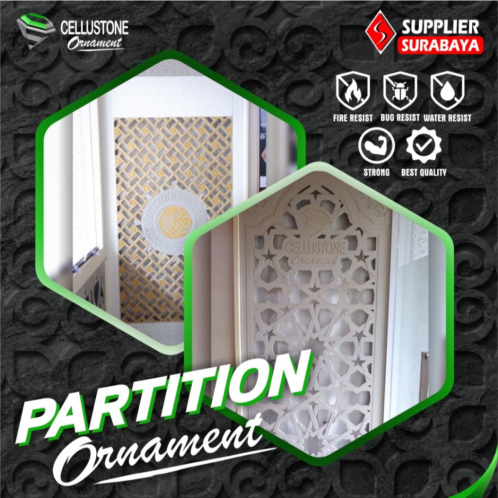 Partisi Penyekat Ruangan type PA0001 - Cellustone Variasi Ukuran Tebal 8mm