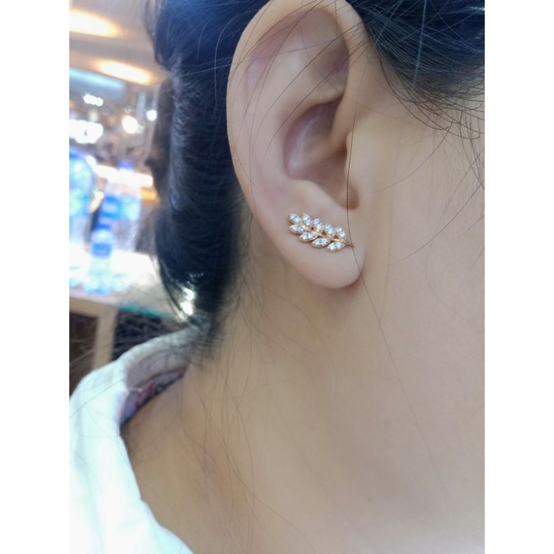 CHIBIGOLD - Anting daun emas 750 kadar 17k AIT0257  - chibigold