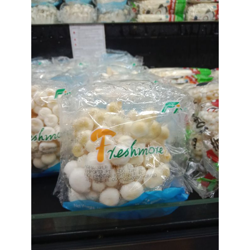 

Jamur putih Himeji Fresmore kemasan 150 gr