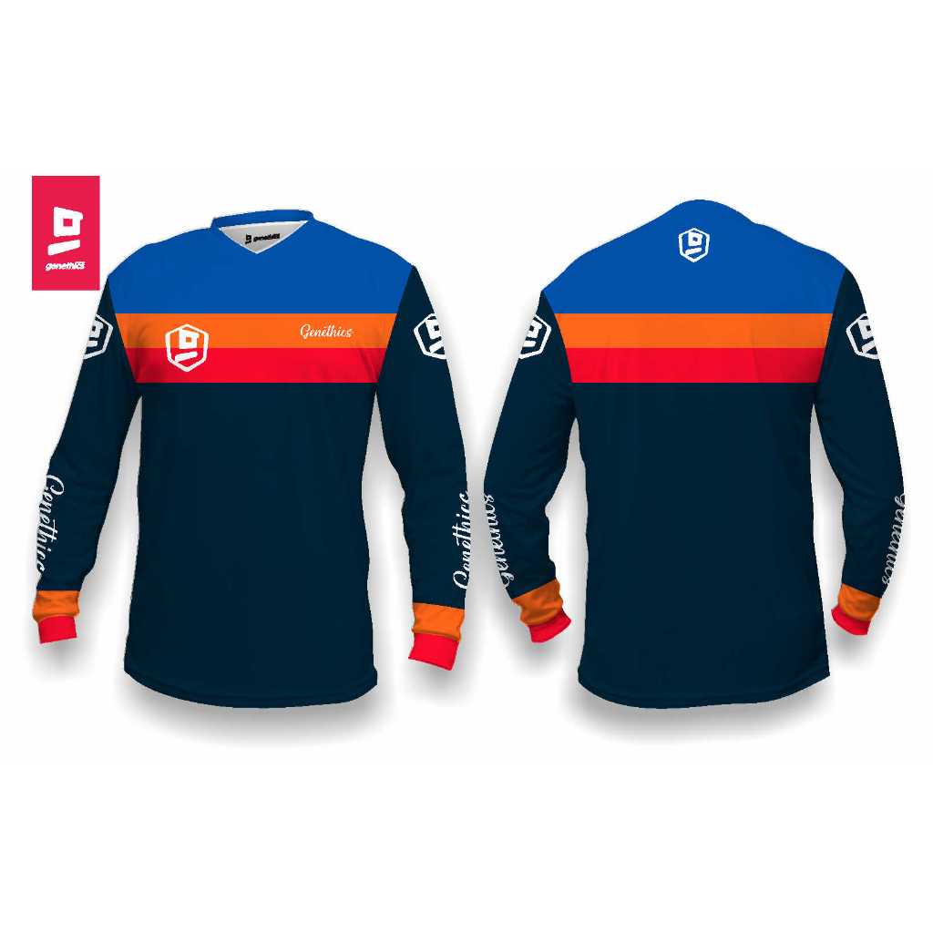 JERSEY SEPEDA DOWNHILL / MTB GENETHICS - JERSEY CUSTOM - DH24-008 - JERSEY DOWNHILL - JERSEY MTB - J
