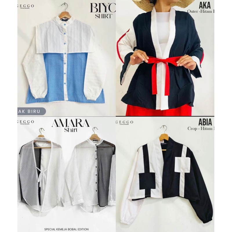kemeja dan outer by geggo