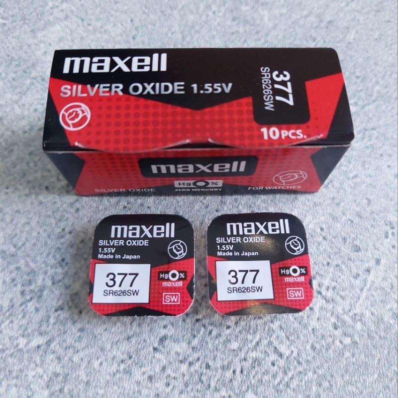 LR626 377 Maxell Batu battrey Maxell Japan 626 baterai Jam Tangan SR626sw