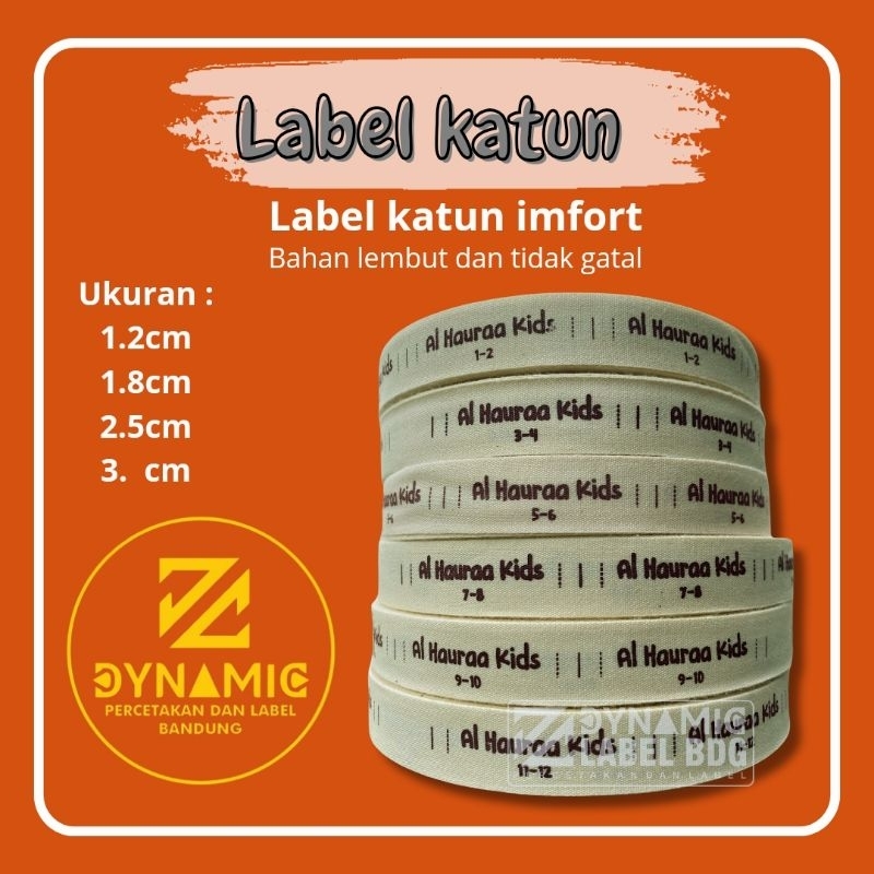 

Label katun Label tag label lembut label imfort