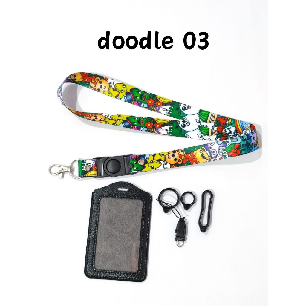 

Pancawarna - Cetak Lanyard motif DOODLE ART | custom logo | print lanyard - gantungan hp - holder - yoyo logo