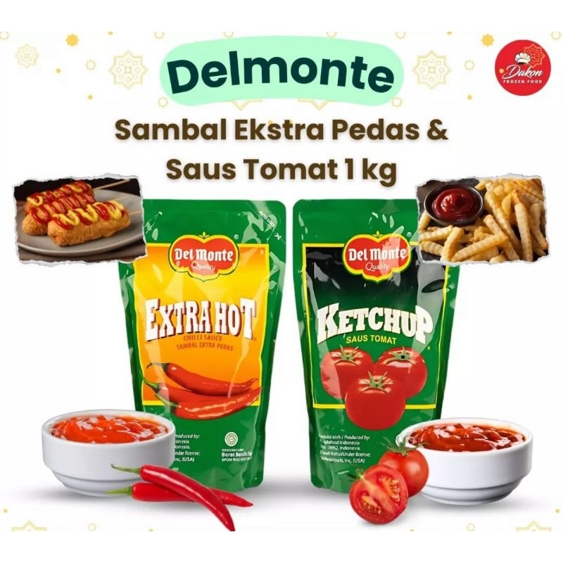

TERMURAH!! DELMONTE SAUS TOMAT 1KG /EXTRA HOT 1KG