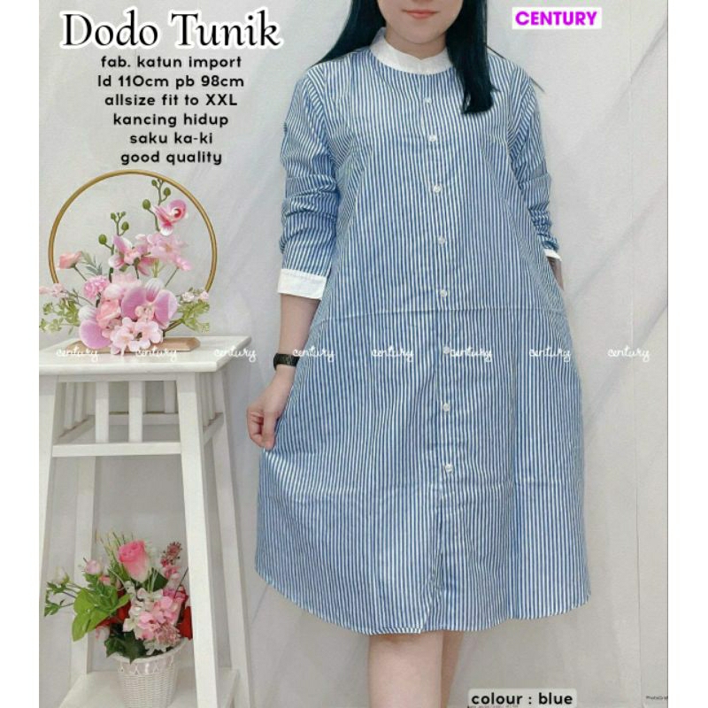 DODO TUNIK KATUN SALUR GARIS LD 110 JUMBO XL