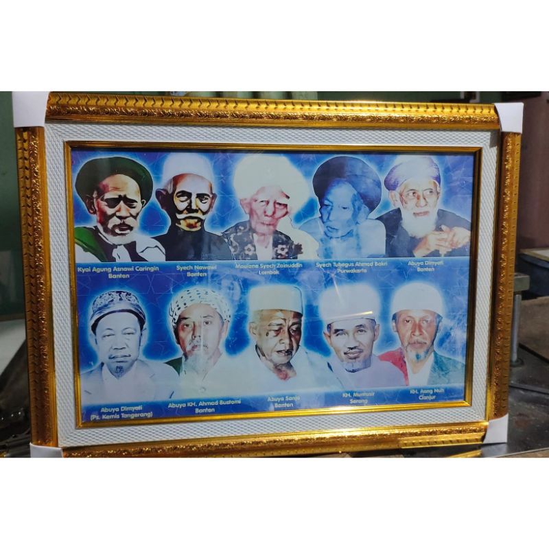 Bingkai Kaca Foto Ulama Sepuh Uk 50x70