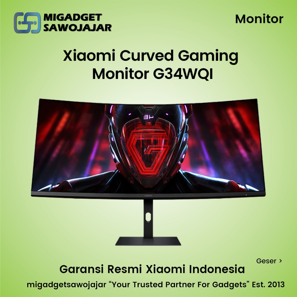 Xiaomi Mi Curved Gaming Monitor 34 Inch 34" 180Hz WQHD G34WQi G 34 WQ G34WQ I G34 WQI