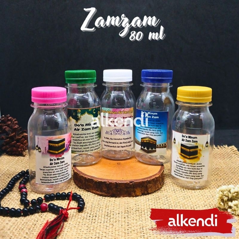 BOTOL ZAMZAM 80 ML + Free Label | Botol Zamzam Siap Pakai | Botol + Label