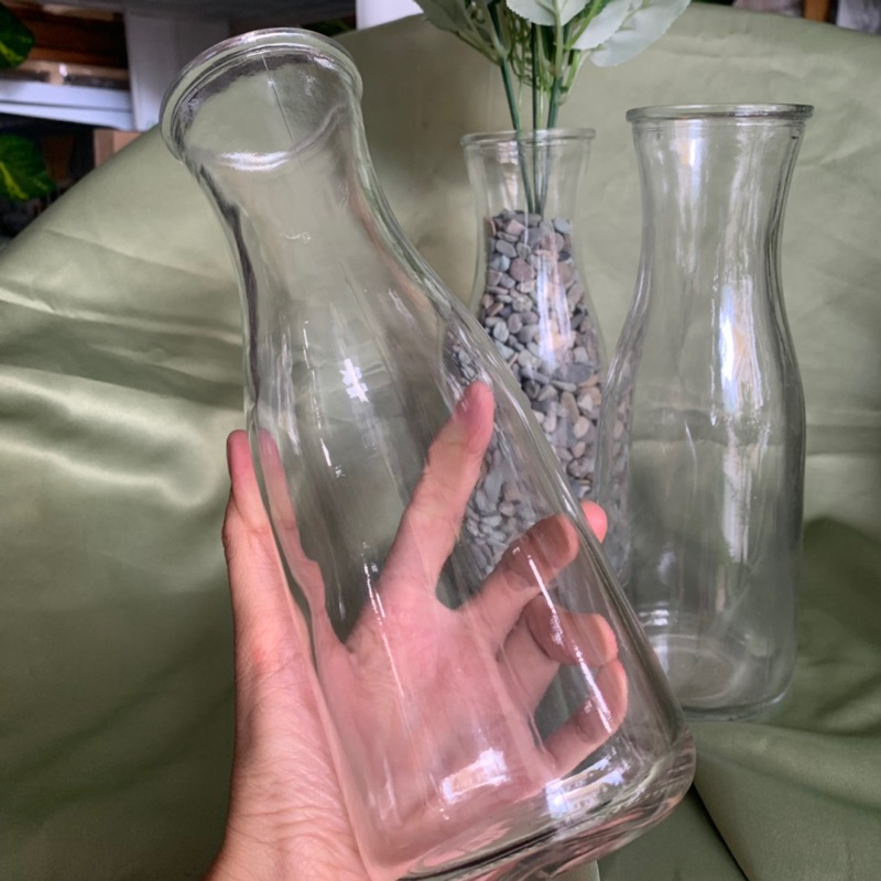 Vas Kaca | Vas Bunga Kaca | Vas Bunga Aesthetic | Bisa kirim luar kota dan Kirim Instant