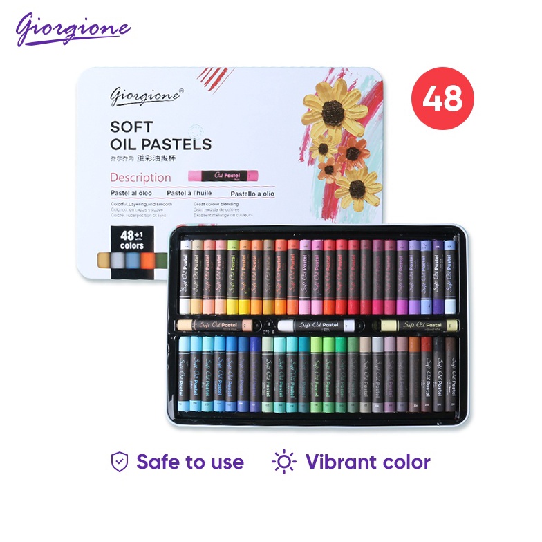 

ART V22P Giorgione Krayon Pastel Minyak Crayon Oil Pastel 243648 Warna GOPT