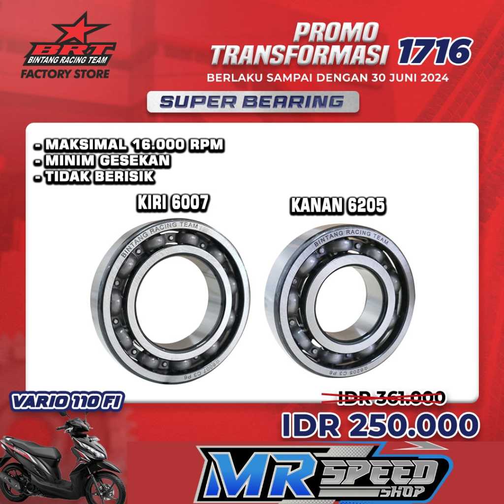 SUPER BEARING KRUK AS BRT VARIO 110 FI/BEAT FI/BEAT KARBU