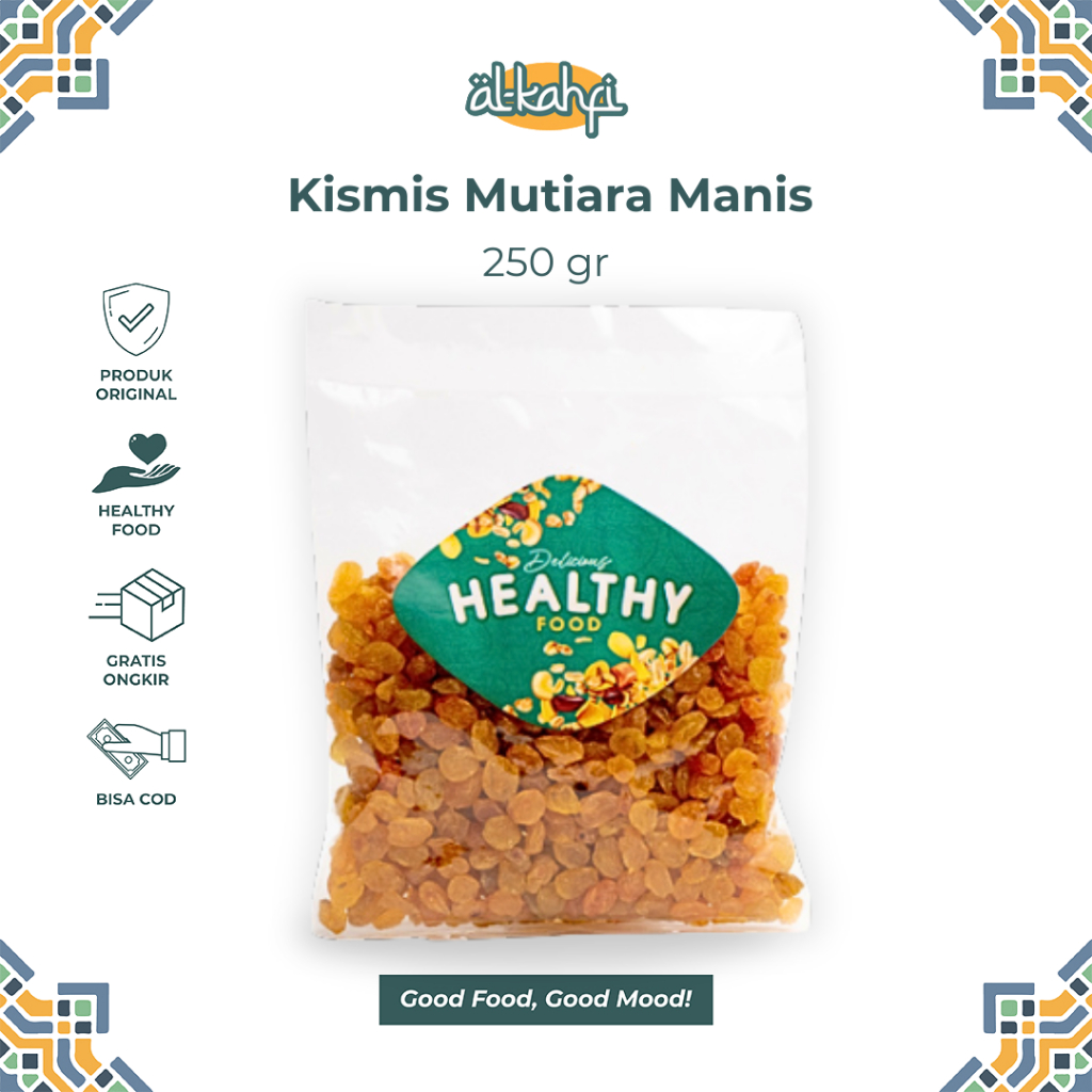 

Kismis Mutiara Manis 250 Gram | Kismis Simin Original Oleh Oleh Haji Umroh