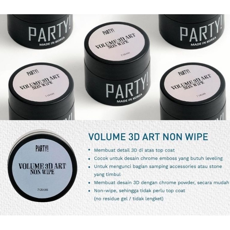 

KODE Y8P4 PARTY VOLUME 3D ART NON WIPE MADE IN KOREA