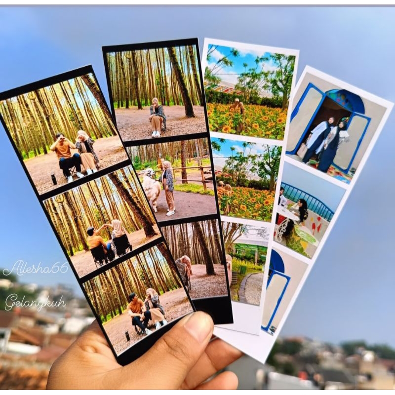 (ISI 8 STRIP)  PHOTOSTRIP TIGA FOTO FREE BOX POLAROID CUSTOM CETAK FOTO POLAROID PHOTO BOX CETAK FOT