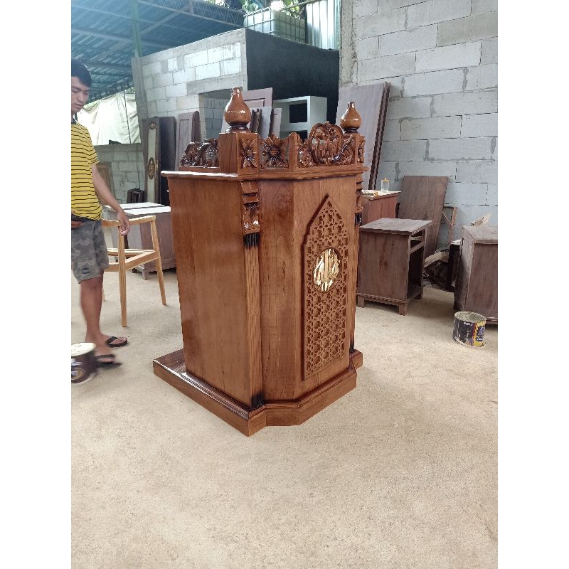 Mimbar Masjid Kayu Jati Jepara, Mimbar Khutbah Kayu Jati Jepara