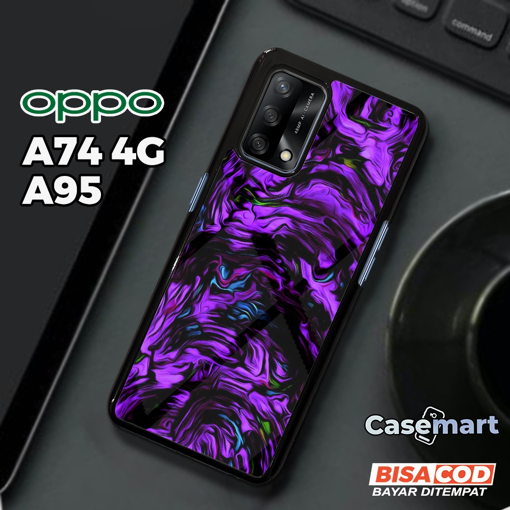 Case OPPO A74 4G A95 Casing OPPO A74 4G A95 Casemart [ABST] Case Glossy Case Aesthetic Custom Case A