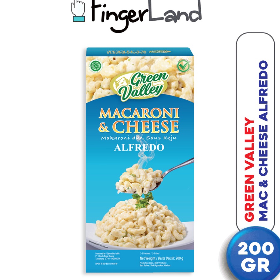 

COD NEWPRODUCT GREEN VALLEY Macaroni and Cheese Alfredo Sauce 2 Gram Mac n Cheese
