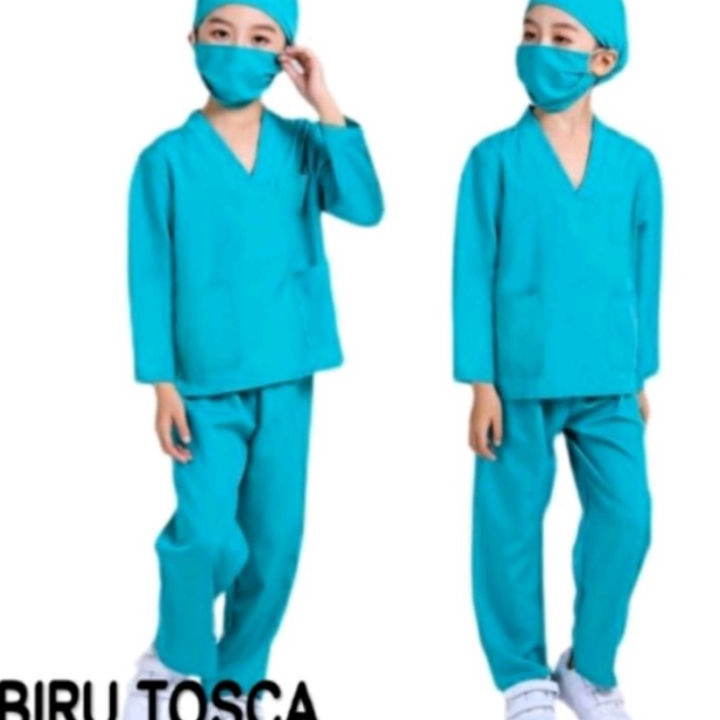 Baju propesiBaju dokter anakbaju karnaval TK SDkustum dokter anak lengan panjang