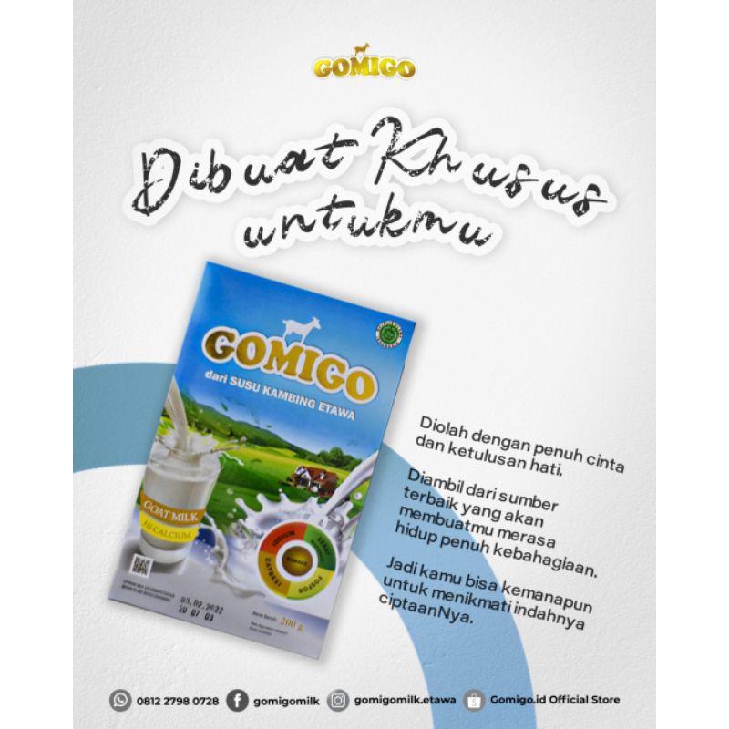 

PROMO ‼️ Susu Kambing Etawalin GOMIGO ORIGINAL
