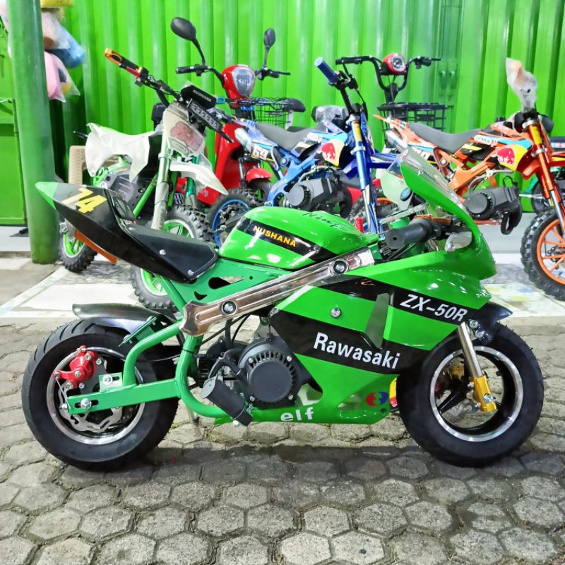 MOTOR MINI GP RAWASAKI NINJA ZX-50R GREEN