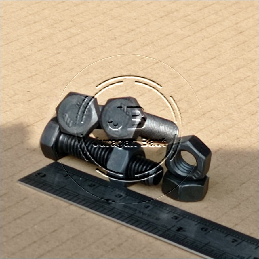 BAUT KUNCI 13 BAJA M8X35 PANJANG 3,5 CM 3,5CM GRADE 8.8 HTB M8 X 35 FULL DRAT HITAM BAUT 13 12 HEXA 