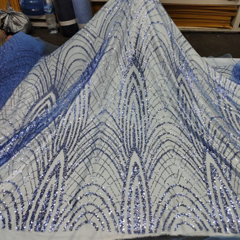 Bahan kebaya wanita full payet/Kain Kebaya wanita mewah full payet