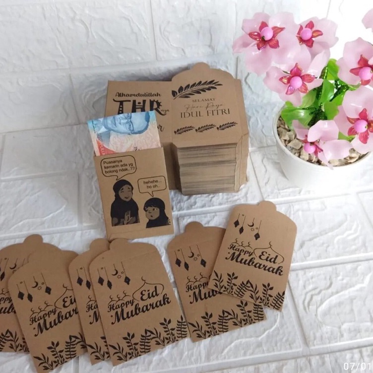

ART R87Z 1pcs Amplop Lebaran Kertas Karton Tebal