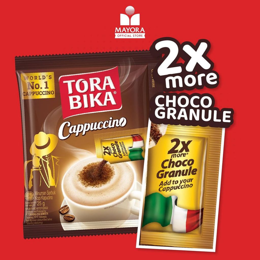 

Torabika Cappuccino Renceng Isi 10 Sachet x 25 Gr | Kopi Cappucinno