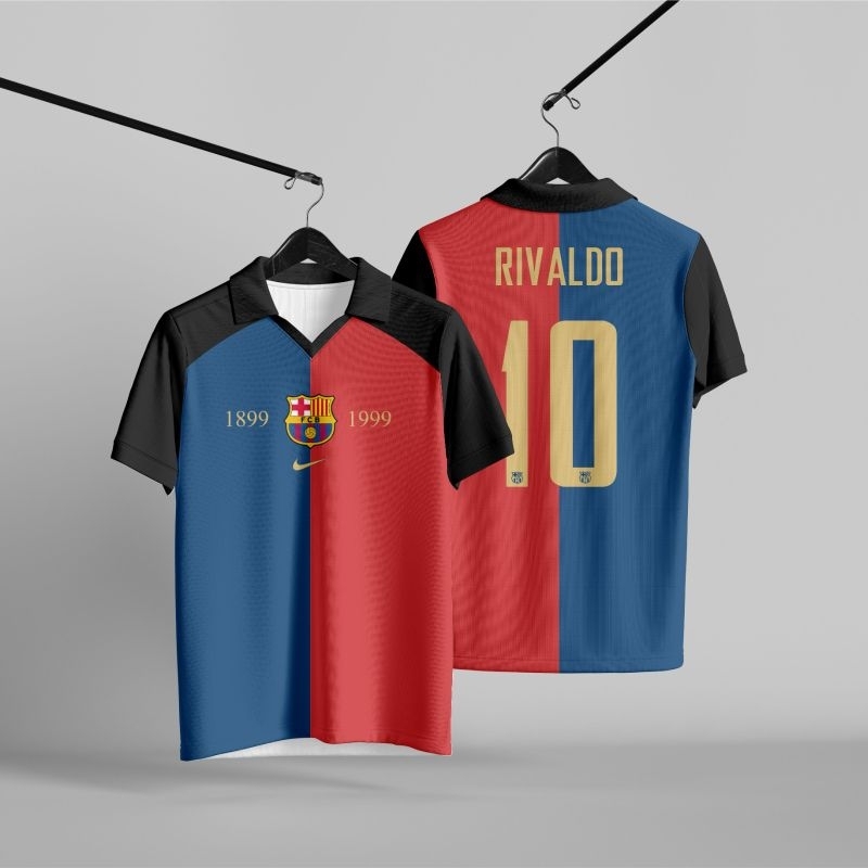 jersey RETRO FC BARCELONA 1999 full printing