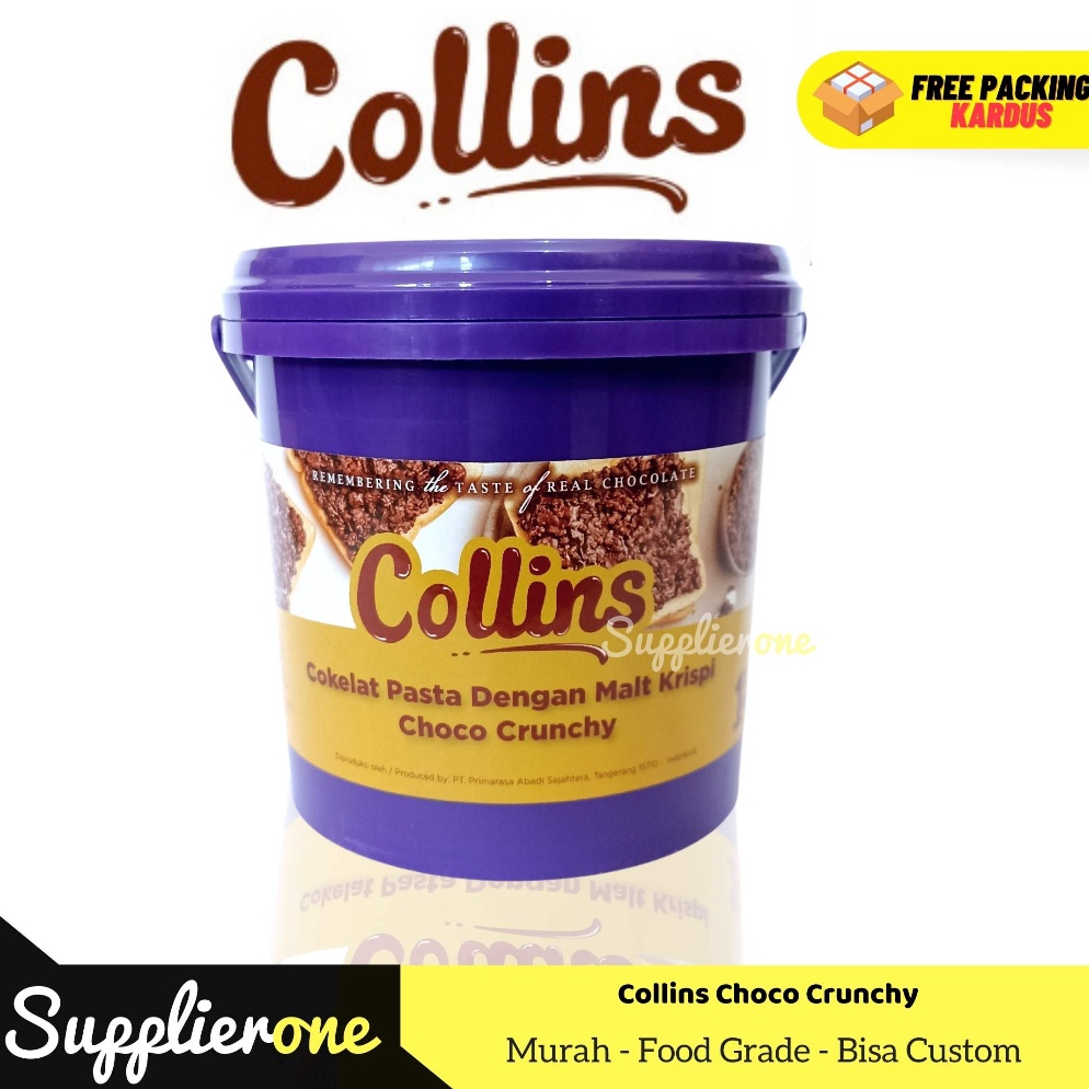 

Top Design Collins Choco Crunchy 1 kg Toping Donat Collins Selai Donat Collins Selai Donat