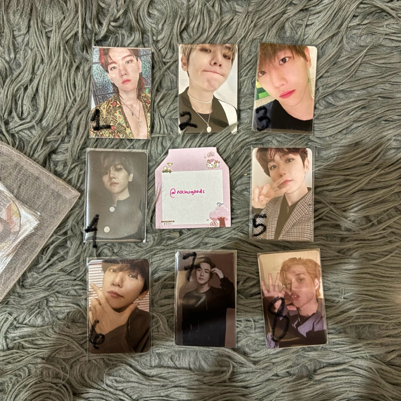 [READY] Photocard Official EXO Baekhyun Kai Suho Kokobop Love Shot Lightstick