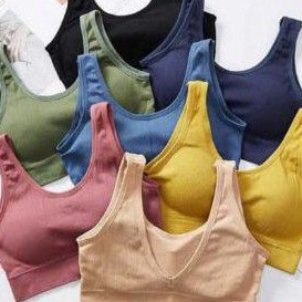 ART L62J Bralette sport wanita rajut tebal Fema melar tebal super elastis zumba yoga senam bra bh wa