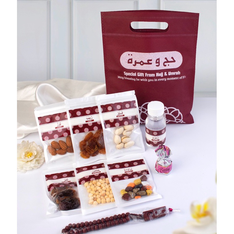 

Promosi Spesial Paket Kamil Merah Maron souvenir oleh oleh haji dan umroh lengkap dengan tas premium mewah