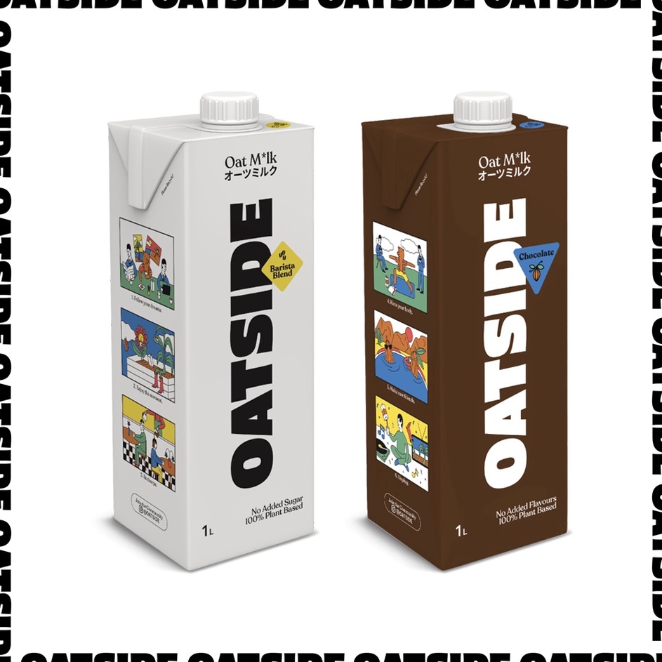 

Super Promo Oatside Oat Milk 1L Susu Oat Gandum Oatside Barista Blend Chocolate Hazelnut