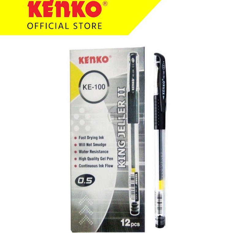 

ART U1Q Pulpen Gel Kenko KE1 King Jeller 5mm 1pak12pcs