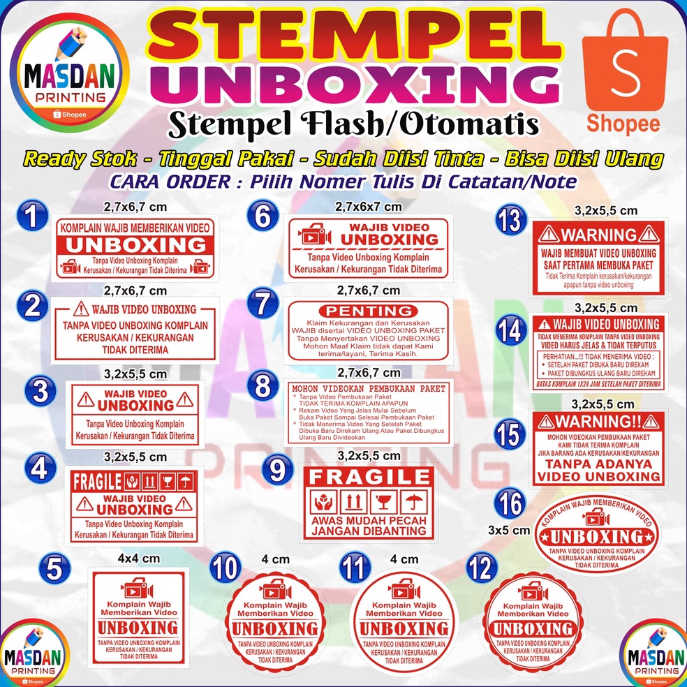 

ART M95P STEMPEL UNBOXING STEMPEL FLASH OTOMATIS