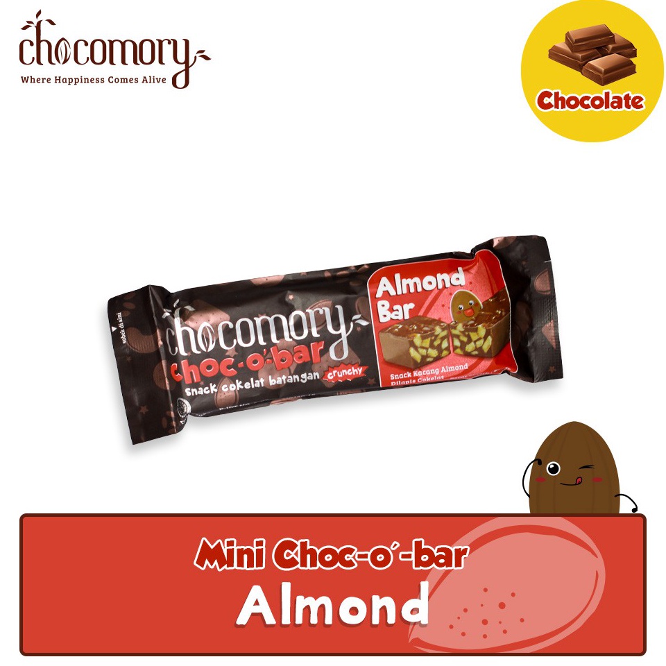 

Untung maksimal Chocomory Mini Choco Bar Almond 35g