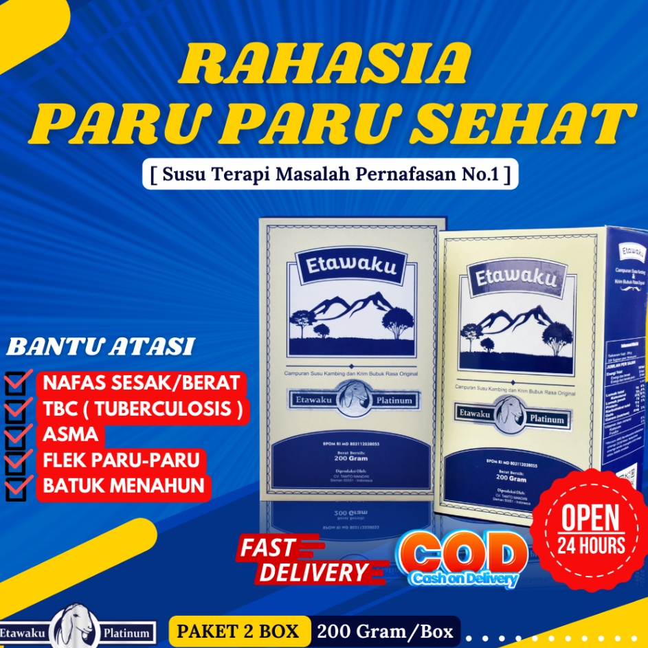 

Harga Spesial PAKET 2 BOX ETAWAKU PLATINUM Susu Etawa Bubuk ORIGINAL Rendah Gula Dan Tinggi Kalsium