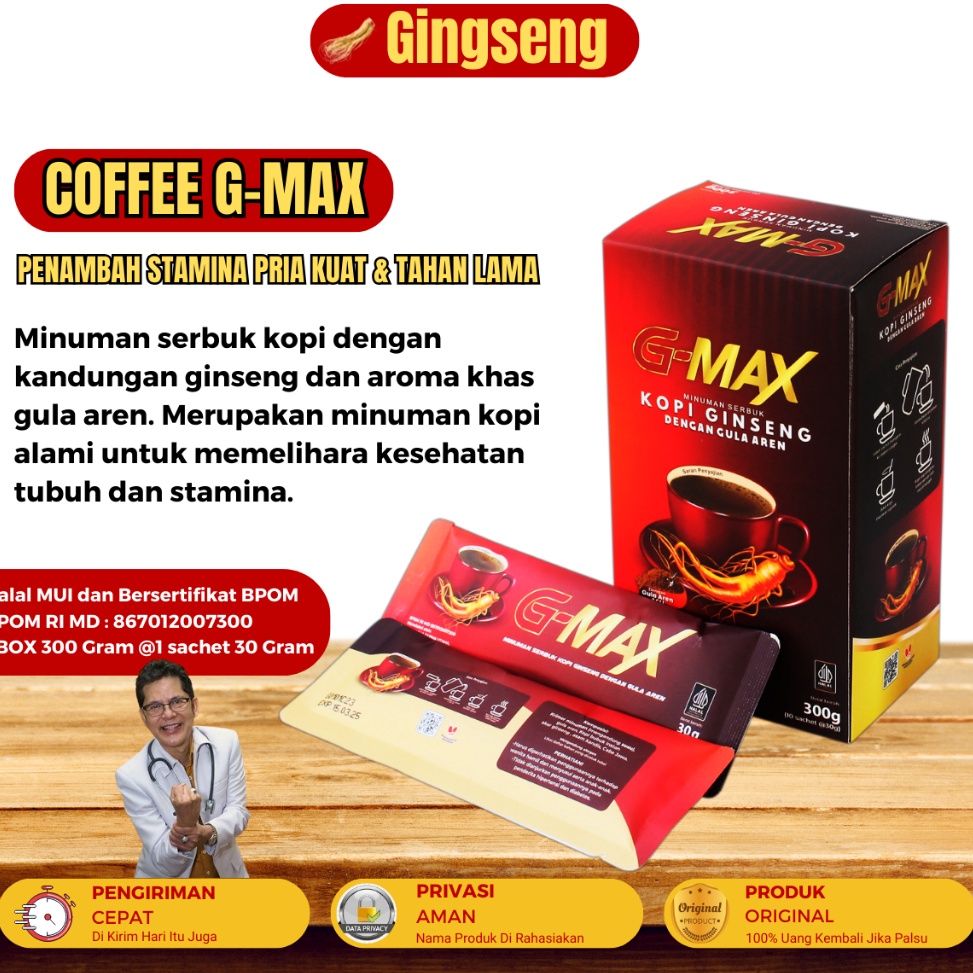 

Tren Baru KOPI GMAX Minuman Penambah Stamina Pria Dewasa Kuat Tahan Lama Makin Gagah Perkasa Original BPOM